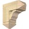 Ekena Millwork Balboa Arts and Crafts Rough Sawn Bracket w/ Offset Brace, Douglas Fir, 8"W x 18"D x 18"H BKT0806X18X18BOA03RDF - alternate 1